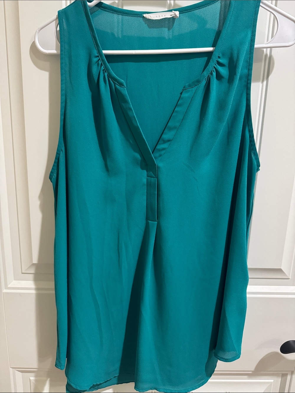 Lush Teal Green Sleeveless V-Neck Camisole